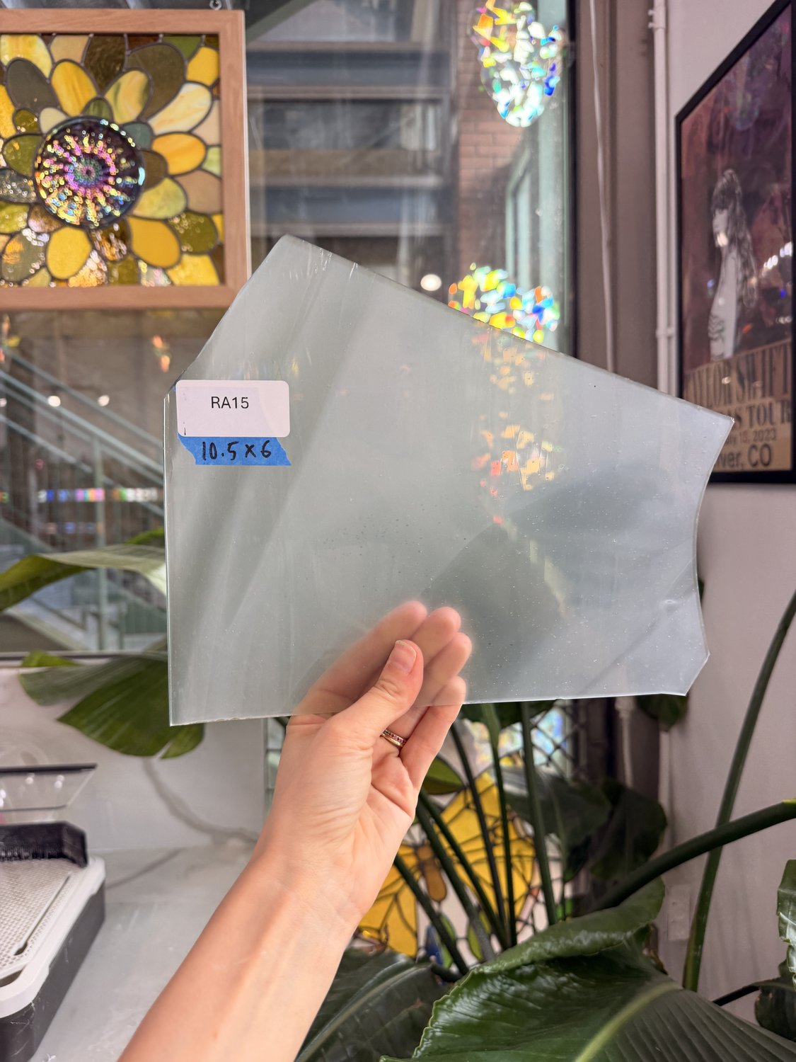 Milky Mouthblown Flash (on clear) – RA15