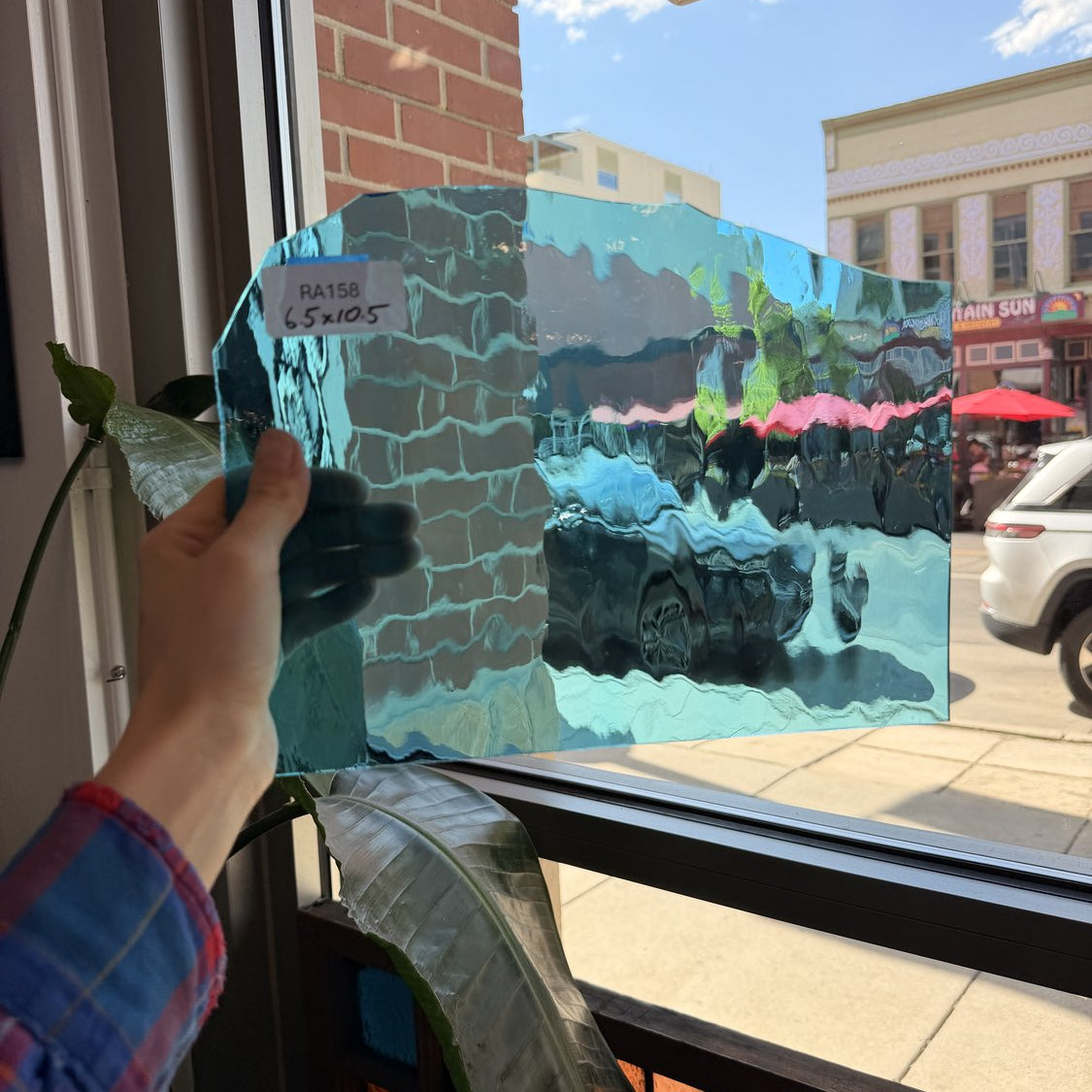 Sky Blue Waterglass Sheet Glass Colorado Glassworks