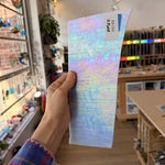 Light Blue Opal Iridescent Wissmach Sheet Glass