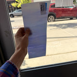 Light Blue Opal Iridescent Wissmach Sheet Glass