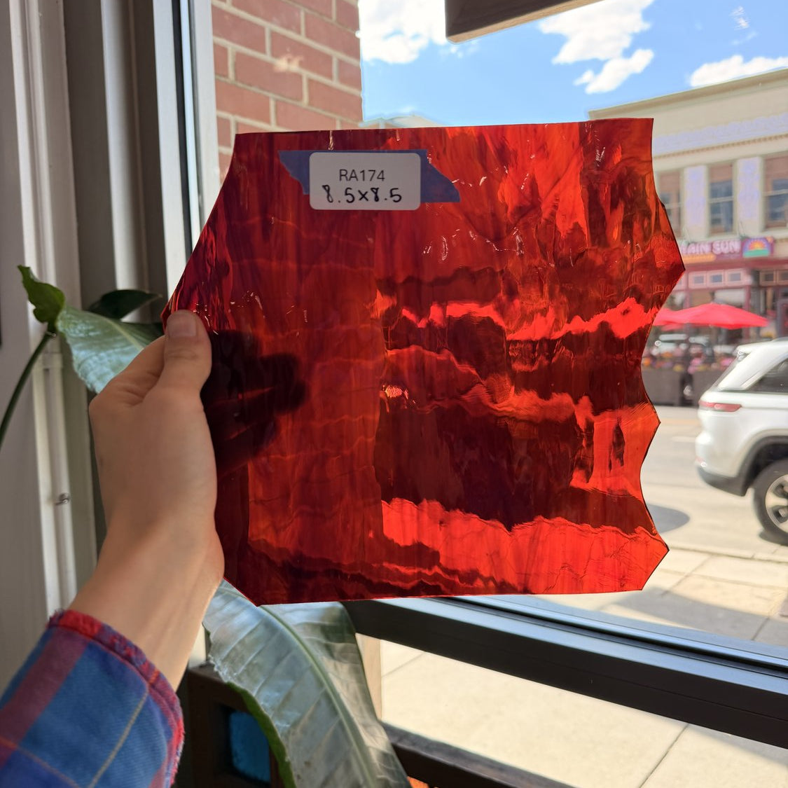 Mixed Red Waterglass Sheet Glass Colorado Glassworks Default Title