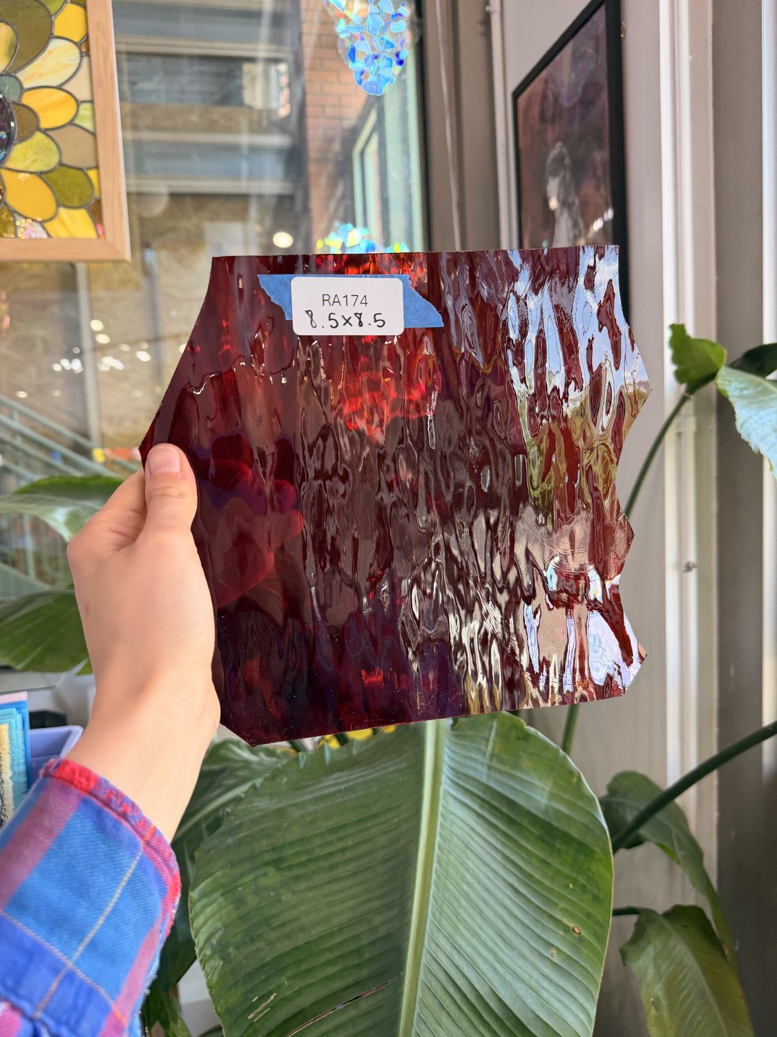 Mixed Red Waterglass Sheet Glass Colorado Glassworks
