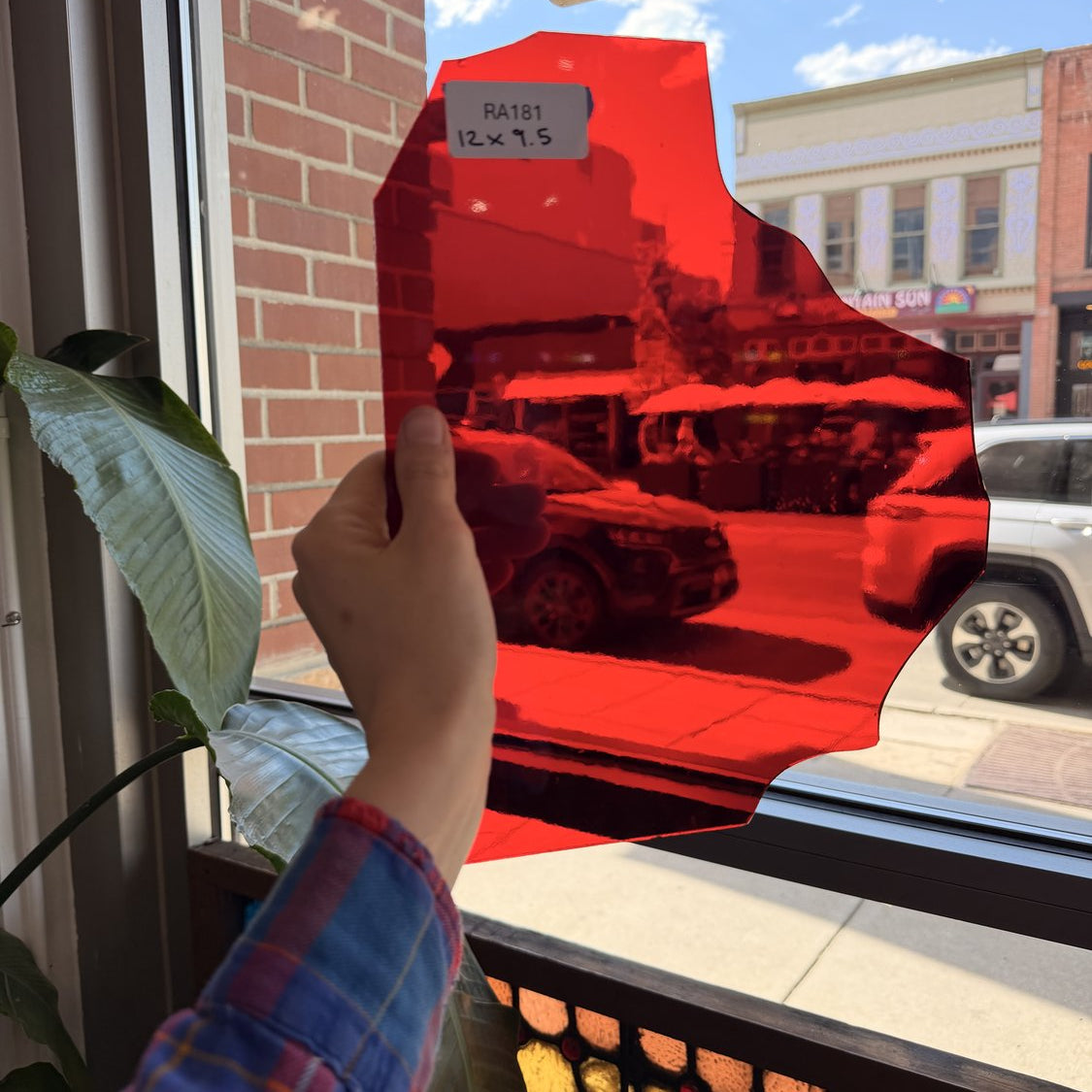 Red Transparent Sheet Glass Colorado Glassworks Default Title