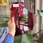 Red Transparent Sheet Glass Colorado Glassworks