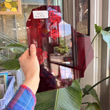 Red Transparent Sheet Glass Colorado Glassworks