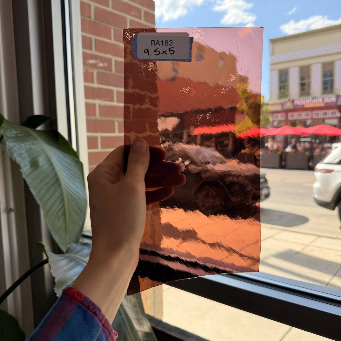 Brown Transparent Desag Sheet Glass Colorado Glassworks