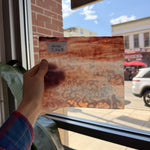 Red White Mottled Sheet Glass Colorado Glassworks