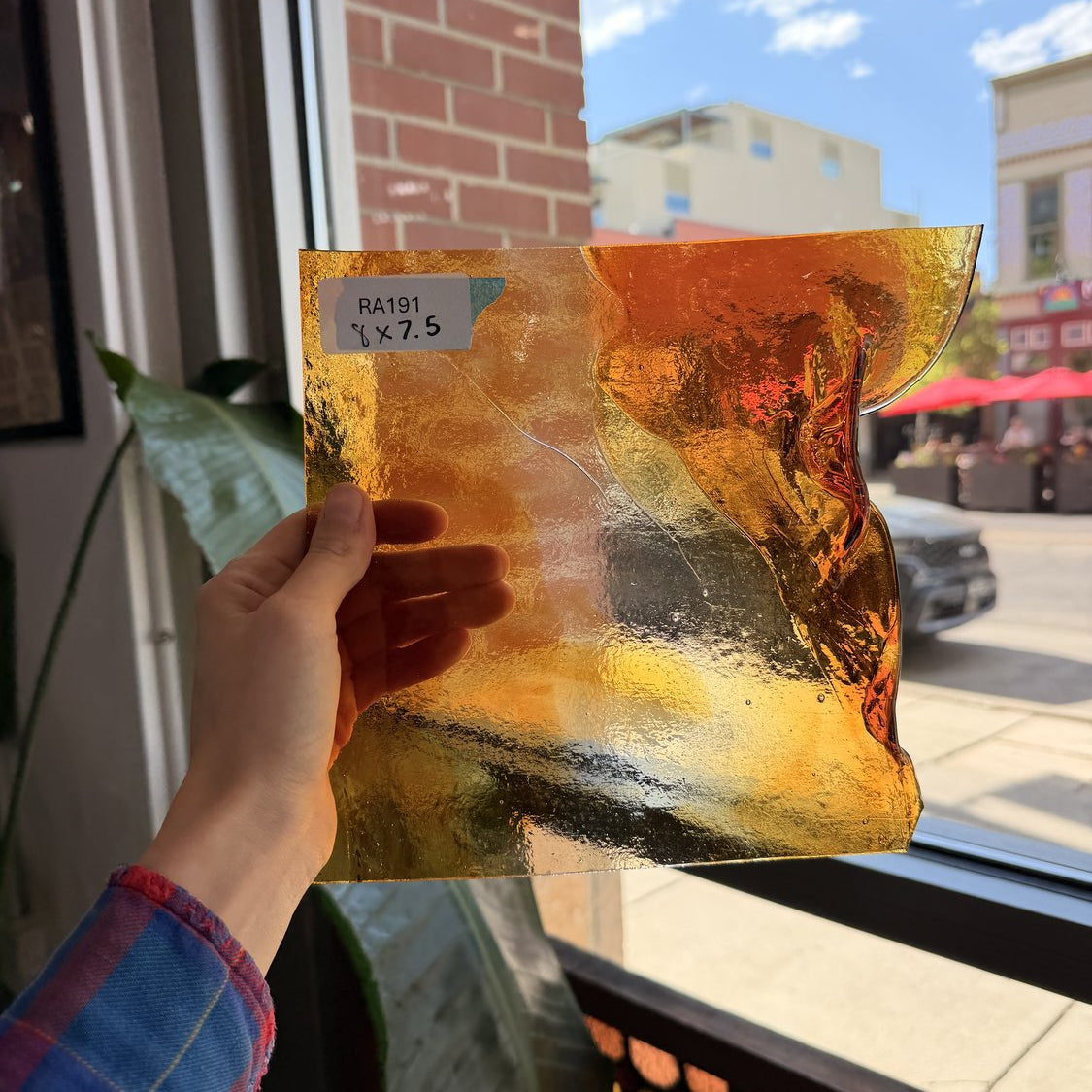Amber Transparent (drapery) Sheet Glass Colorado Glassworks Default Title