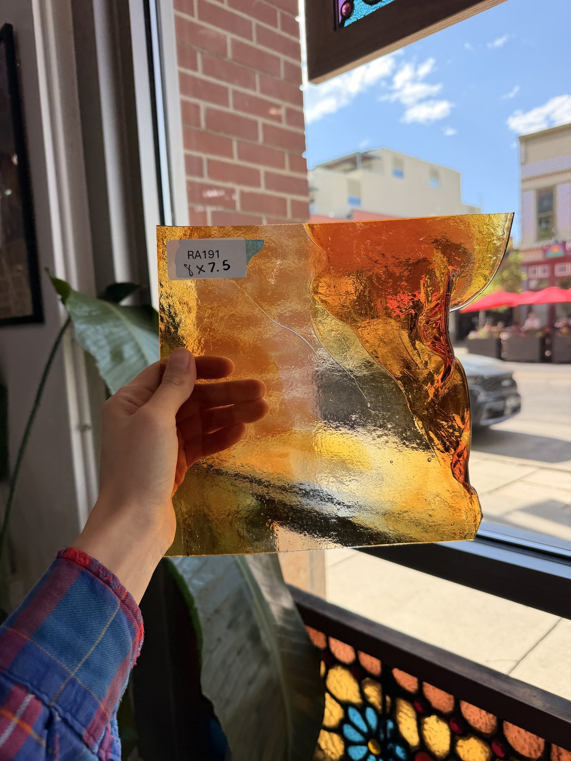 Amber Transparent (drapery) Sheet Glass Colorado Glassworks Default Title