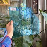Sky Blue Waterglass Sheet Glass Colorado Glassworks RA193 (11x11.5in)