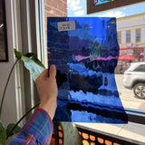 Medium Blue Waterglass Sheet Glass Colorado Glassworks