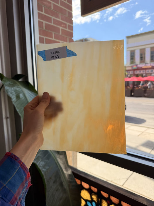 Cream Amber Opal Kokomo Sheet Glass Kokomo Glass