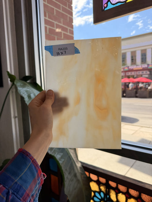 Cream Amber Opal Kokomo Sheet Glass Kokomo Glass