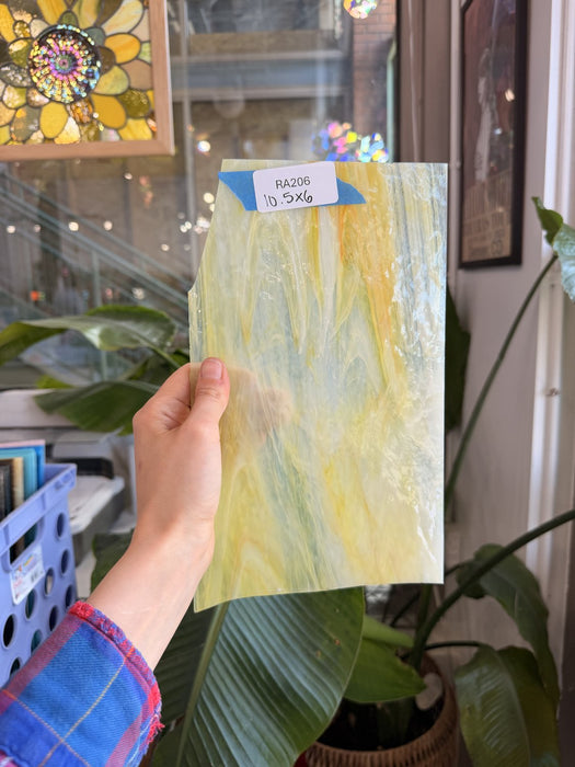 Pearl Mimisa Textured Oceanside Fusible Sheet Glass Oceanside Glass