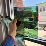 Olive Sea Green Mixed Wispy Oceanside Fusible 96 COE Fusible Sheet Glass Oceanside Glass
