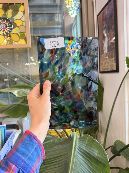 Transparent Multicolored Fremont (S1 48/Multi) Sheet Glass Fremont Glass RA212 (10x6.5in)