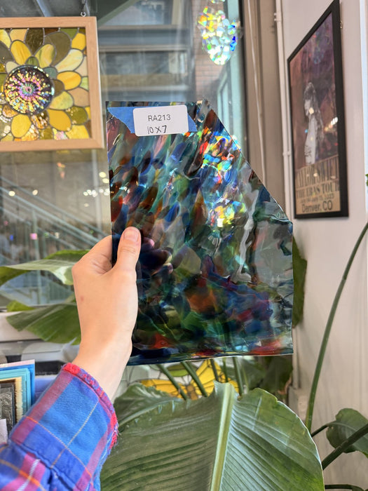 Transparent Multicolored Fremont (S1 48/Multi) Sheet Glass Fremont Glass RA213 (10x7in)