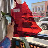 Red Transparent Kokomo Sheet Glass Kokomo Glass