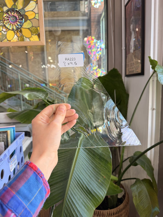 Clear Import Baroque Sheet Glass Colorado Glassworks RA223 (8x4.5in)
