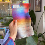 Thin Roll Red Iridescent Bullseye Fusible 90 COE Fusible Sheet Glass Bullseye Glass 11x6.5in (BE-37564205)