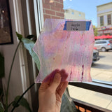 Pink Textured Iridescent Armstrong (score line accounted for) Sheet Glass Armstrong Glass