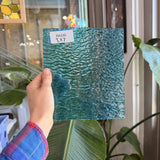 Clear Blue Rippled Wissmach