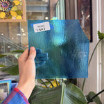 Medium Blue Transparent Bullseye Fusible Sheet Glass Bullseye Glass 7.5x7in (BE-38448941)