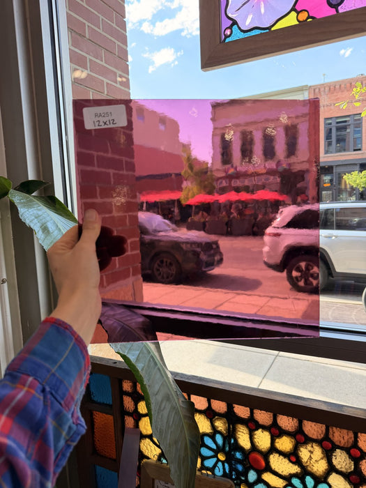 Purple Pink Transparent Light Texture Sheet Glass Colorado Glassworks