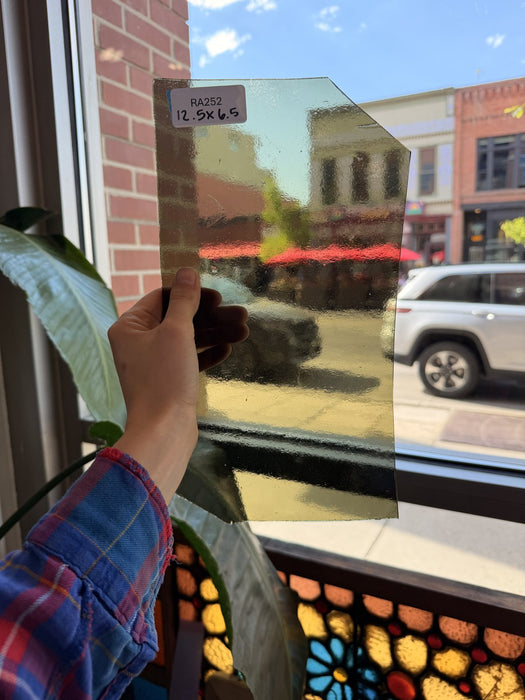 Transparent Olive Green Brown Sheet Glass Colorado Glassworks