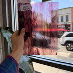 Purple Clear Wispy Kokomo Sheet Glass Kokomo Glass