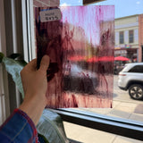 Purple Clear Wispy Kokomo Sheet Glass Kokomo Glass