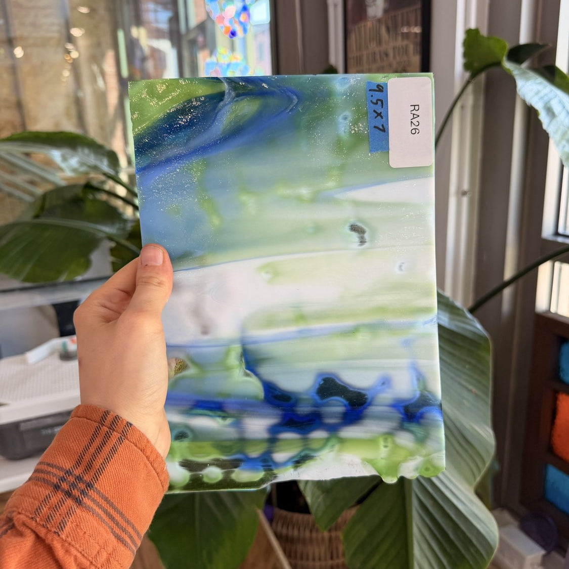Blue Green White Mottled Oceana