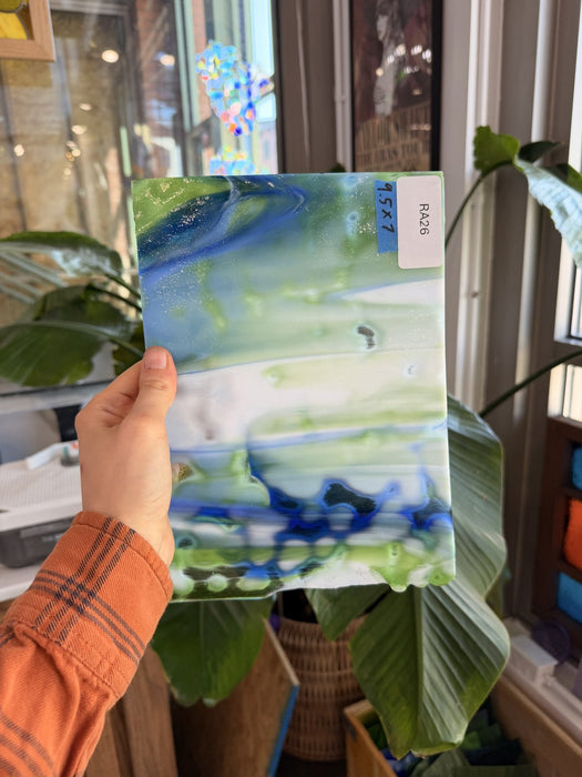 Blue Green White Mottled Oceana
