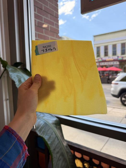 Yellow Bullseye (possible striker) Fusible Sheet Glass Bullseye Glass Default Title