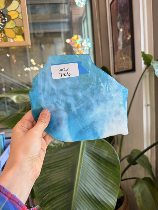 Blue White Mixed Youghiogheny Sheet Glass Youghiogheny Glass Default Title
