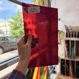 Red Transparent Kokomo Sheet Glass Kokomo Glass 10x5.5in (KO-36843309)