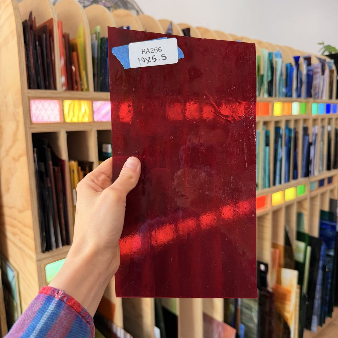 Red Transparent Kokomo Sheet Glass Kokomo Glass