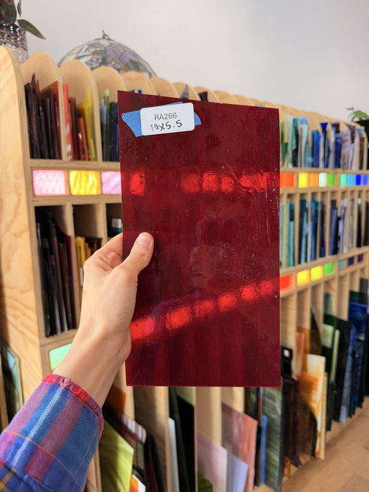Red Transparent Kokomo Sheet Glass Kokomo Glass