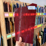 Red Transparent Kokomo Sheet Glass Kokomo Glass 10.5x6in (KO-36876077)