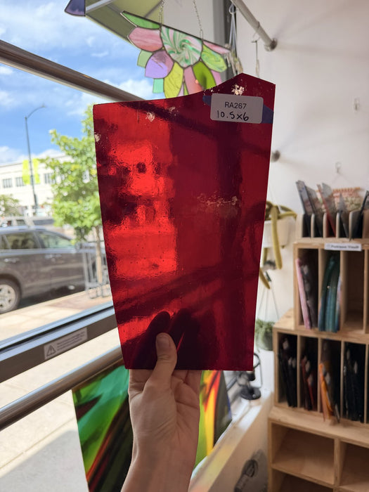 Red Transparent Kokomo Sheet Glass Kokomo Glass