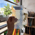 Vintage White Clear Sheet Glass Colorado Glassworks