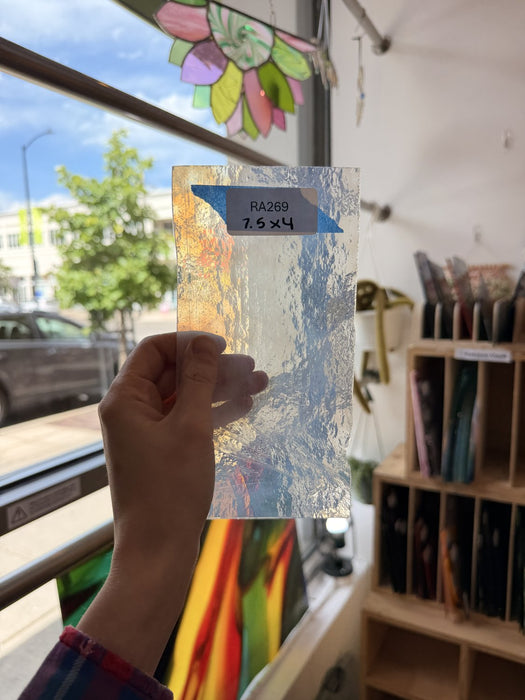 Vintage White Clear Sheet Glass Colorado Glassworks