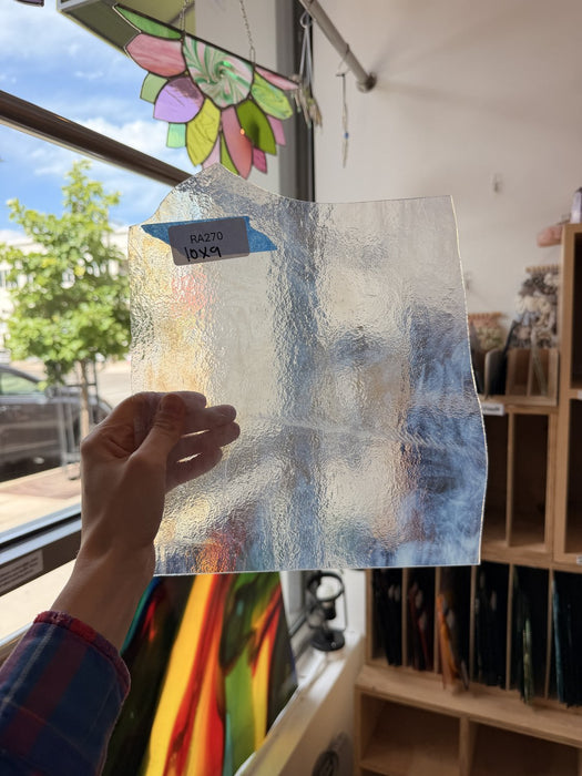 Vintage White Clear Sheet Glass Colorado Glassworks