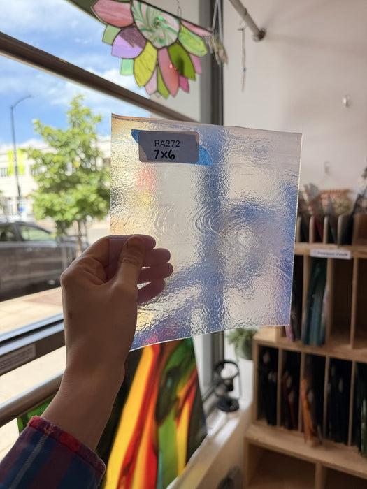 Milky Textured Thin Bullseye Fusible Sheet Glass Bullseye Glass
