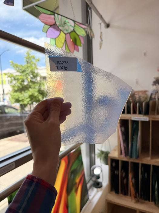Milky Textured Thin Bullseye Fusible Sheet Glass Bullseye Glass