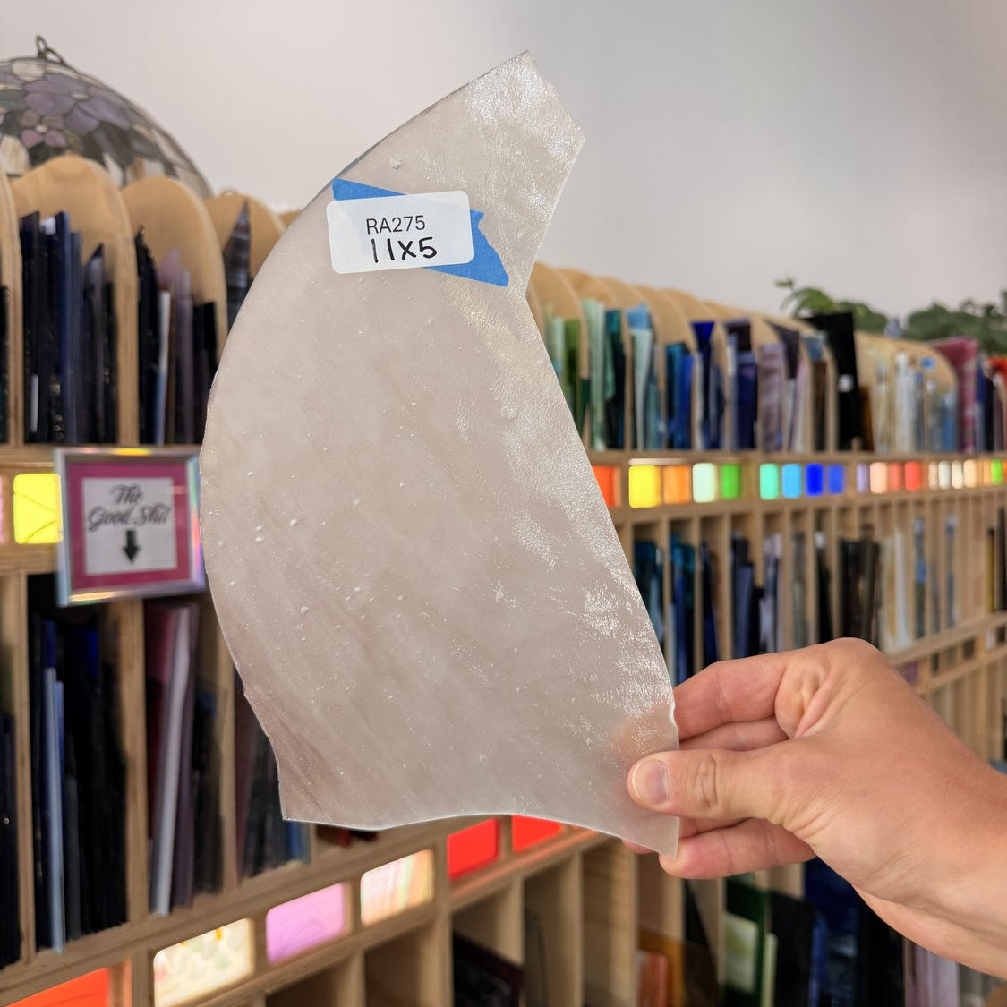 White Stipple Youghiogheny (score line accounted for) Sheet Glass Youghiogheny Glass Default Title