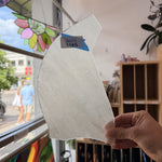 White Stipple Youghiogheny (score line accounted for) Sheet Glass Youghiogheny Glass