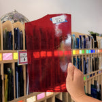 Red Transparent Kokomo Sheet Glass Kokomo Glass 12x7in (KO-36908845)