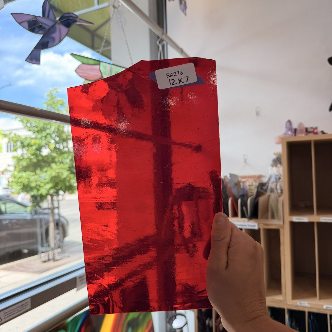 Red Transparent Kokomo Sheet Glass Kokomo Glass