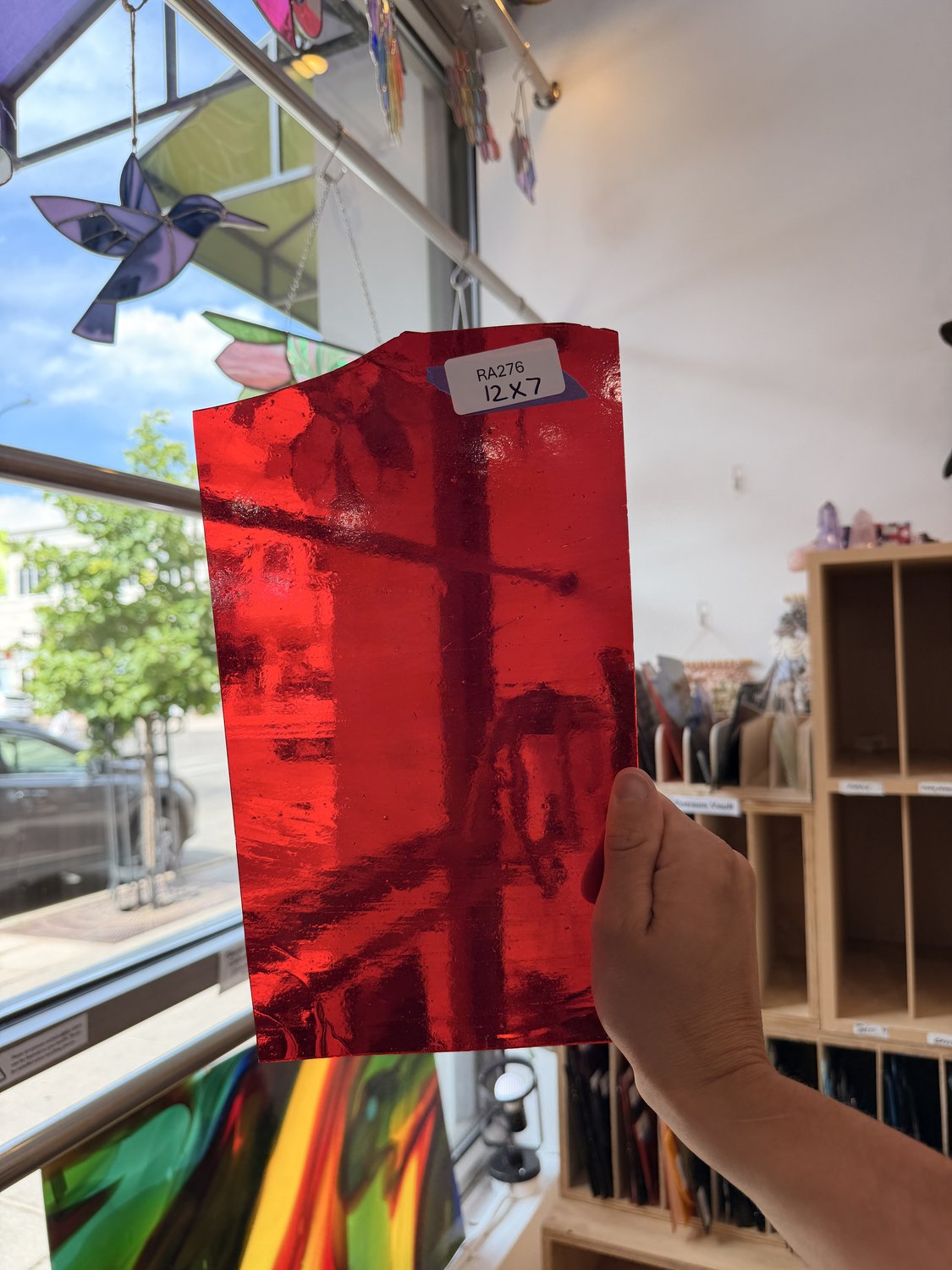 Red Transparent Kokomo Sheet Glass Kokomo Glass